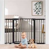 Yacul Baby Gate With Door, 29.3"-51.5" Extra Wide