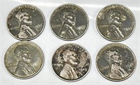 (II) 1943 Steel Pennies. Face Value $.06