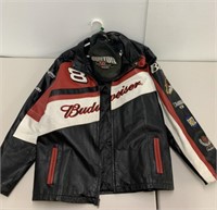 Dale Earnhardt Jr Wilson leather jacket and Jeff
