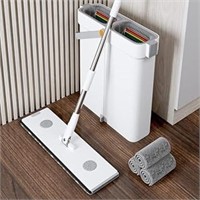 Mopall Mop And Bucket With Wringer Set,large Flat