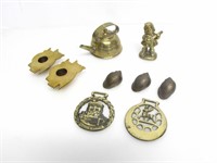 ASSORTED COLLECTION MISC. BRASS DECORATIVE ITEMS