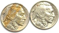 1935 & 1937 Nickel Choice / Gem Unc Nice Toning