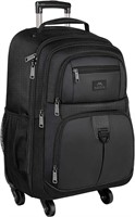 Matein Rolling Backpack With 4 Wheels, 17 Inch Rol