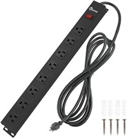 8 Outlets Heavy Duty Power Strip With 8 Ft Ul 14aw