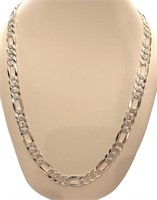 Sterling Silver Diamond Cut 10 MM Necklace