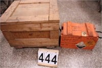 Large Wooden Box -16" T X 22" E X 19" D -