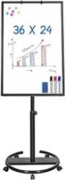 Mobile Whiteboard Â€“ 36 X 24 Inches Portable
