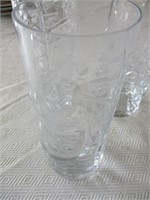 Five Crystal Water Glasses