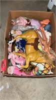 COLLECTION OF BARBIES AND TOYS