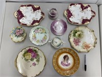 Group antique porcelain - RS Prussia, English