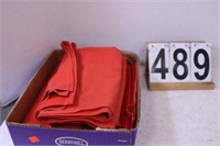 4 Red Table Cloths