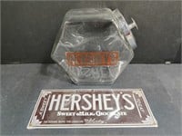 (S) Hershey's Cookie Jar With Lid And Vintage