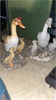 2 PC. OUTDOOR GOOSE STATUES
