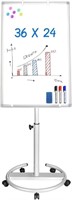 Mobile Whiteboard – 36 X 24 Inches Portable