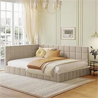 Oudiec Upholstered Twin Size Daybed With Backrest