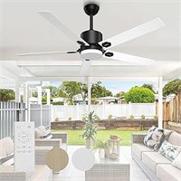 Beclog 60" Ceiling Fan With Light, Ceiling Fans