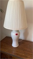 PAIR OF WHITE TABLE LAMPS