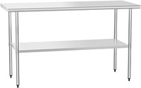 Hoccot Stainless Steel Table For Prep & Work 24"