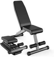 Finer Form 5-in-1 Weight Bench, Adjustable & Fold