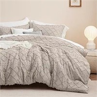 Bedsure Queen Comforter Set - Linen Comforter
