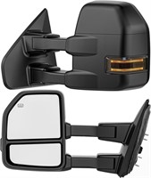 Smoked Power Heated Tow Mirrors Compatible With