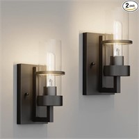 Tipace Black 2-pack Wall Light Fixtures,industrial