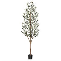 Kazeila Artificial Olive Tree 6ft Tall Faux Silk P