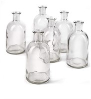 Serene Spaces Living Bud Vases  Glass 6 Pack