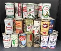(Q) Collection Of Beer Cans: Falstaff, Kingsbury,
