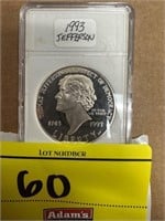 1993 JEFFERSON ONE DOLLAR COIN