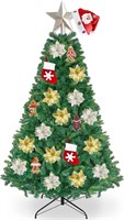 7.5ft Unlit Xmas Tree | 1400 Tips  Stand