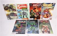 7 Iron Man and Hulk Comic Books