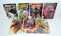 7 Assorted Marvel Comic Books