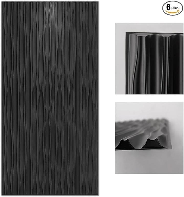 Art3d Black Large Pvc 3d Wall Panels For Interior