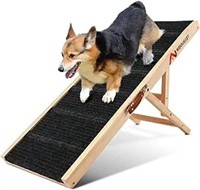 Nidouillet Dog Ramp For Bed, 39" Long Wooden Fold