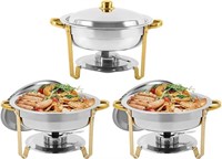 Chafing Dish Buffet Set Round Stainless Steel