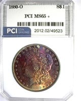 1880-O Morgan MS65+ LISTS FOR $36000
