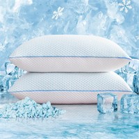 2 Pack Queen Memory Foam Pillows  ( read notes )
