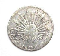 1842-ZSOM 2 Reales VF Mexico