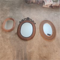 3 OVAL MIRRORS