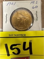 1901 TEN DOLLAR GOLD PIECE