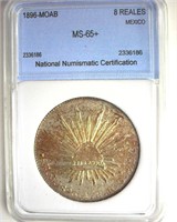 1896-MOAB 8 Reales NNC MS65+ Mexico