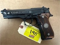 BERETTA 92M9, 30 YEARS OF SERVICE, 1-15 RD MAG,