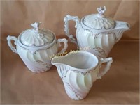 Antique Porcelain egg shell Tea Set