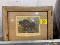 SHELDON WILLIAMS CLYDESDALE PLATE PRINT