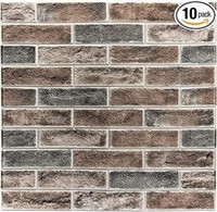 Art3d 10-pack 52.5 Sq.ft Faux Brick 3d Wall Panels