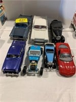 7 DIECAST MODEL CARS - 2 LARGER IMPALA 1/18 SCALE