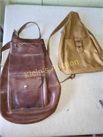 Lot Of 2 vintage leather hand bags