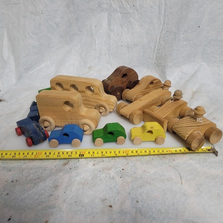 MB wooden cars/trucks