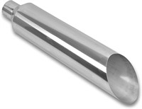5" Inlet 8" Outlet Polished Stainless Steel